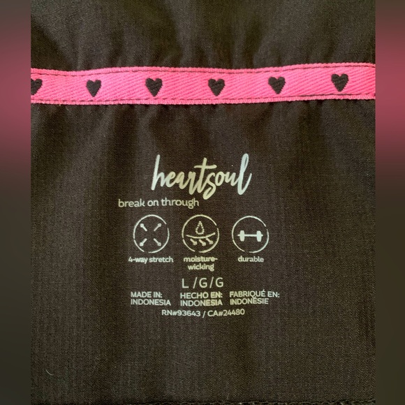 HeartSoul Zip Front Scrub Jacket size L - Picture 7 of 7